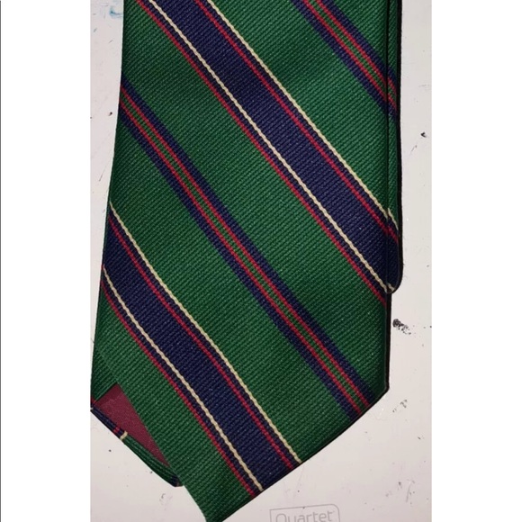 Men's Neck Tie By Anderson Little green red blue - Picture 1 of 3
